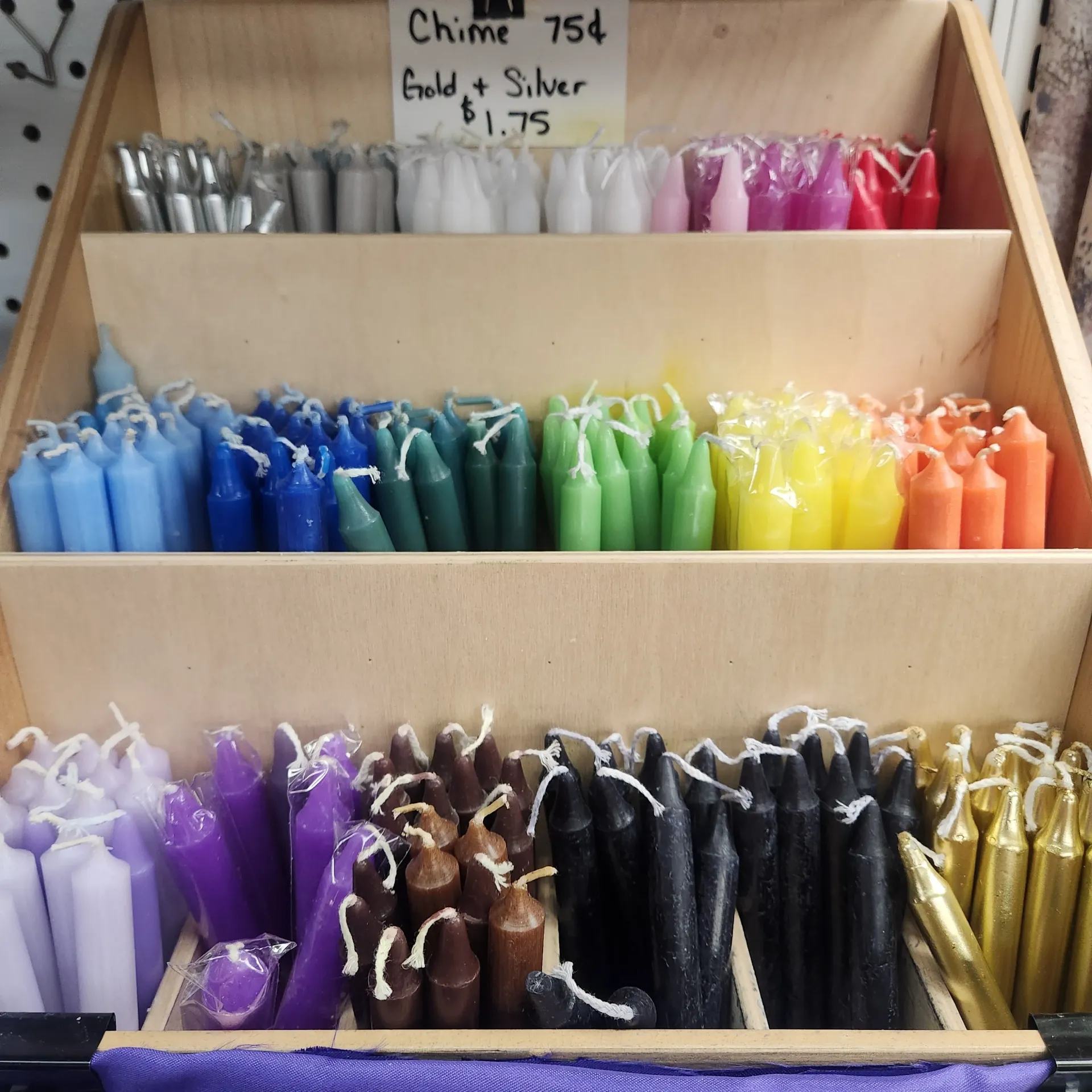 [1205010414] Chime Candles (single) (Black)