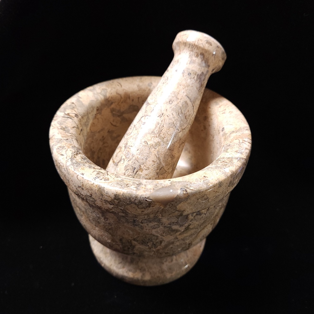 [32091223402] Fossil Jasper Mortar & Pestle (2.5")