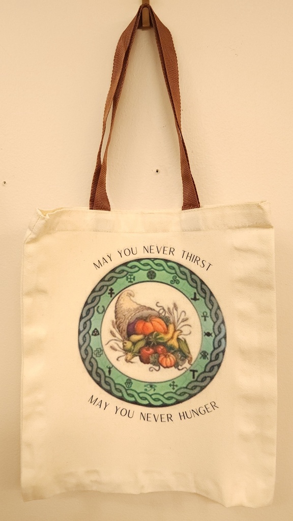 [10083] Cornucopia Tote Bags (Light Blue)