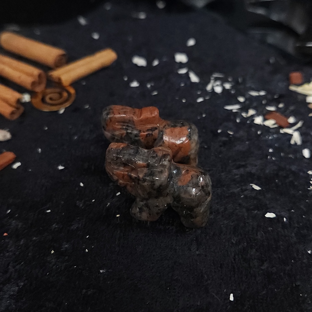 Mini Crystal Elephant Carvings