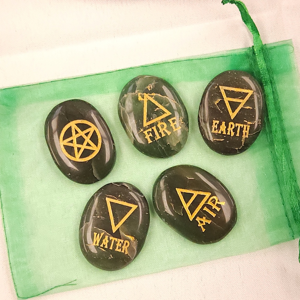 [12151] Elemental Worry Stone Set (Quartz)