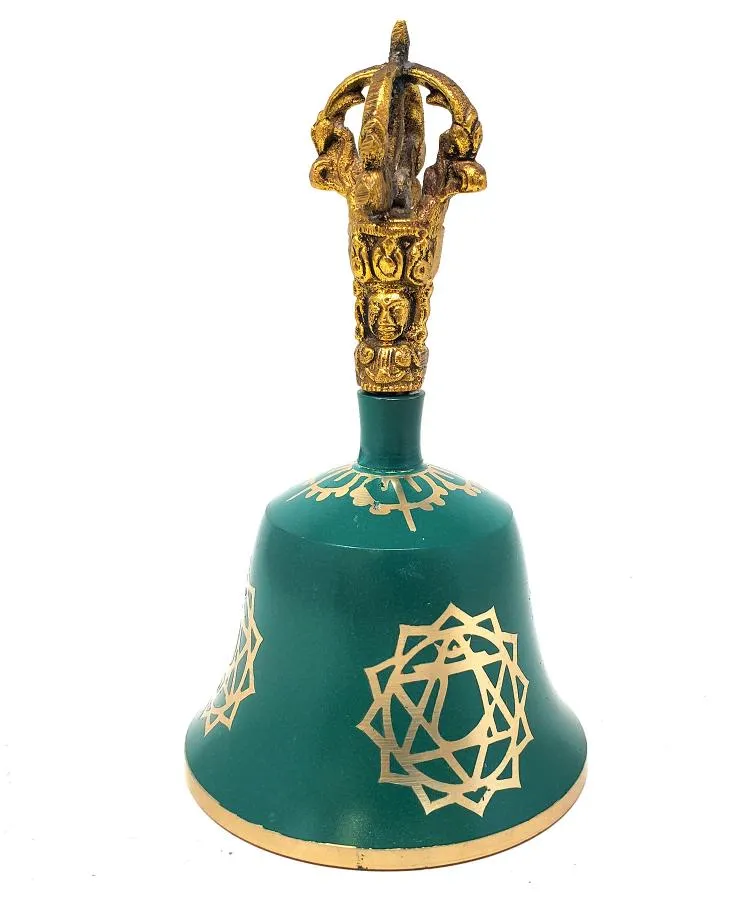 [9870] Green Heart Chakra Bell