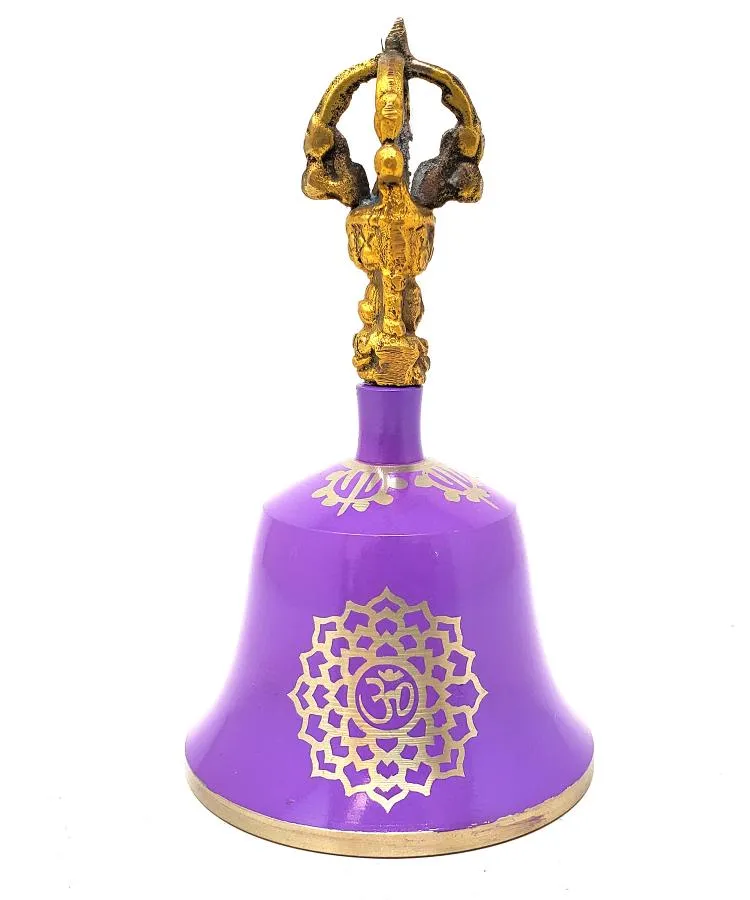 [9874] Violet Crown Chakra Bell