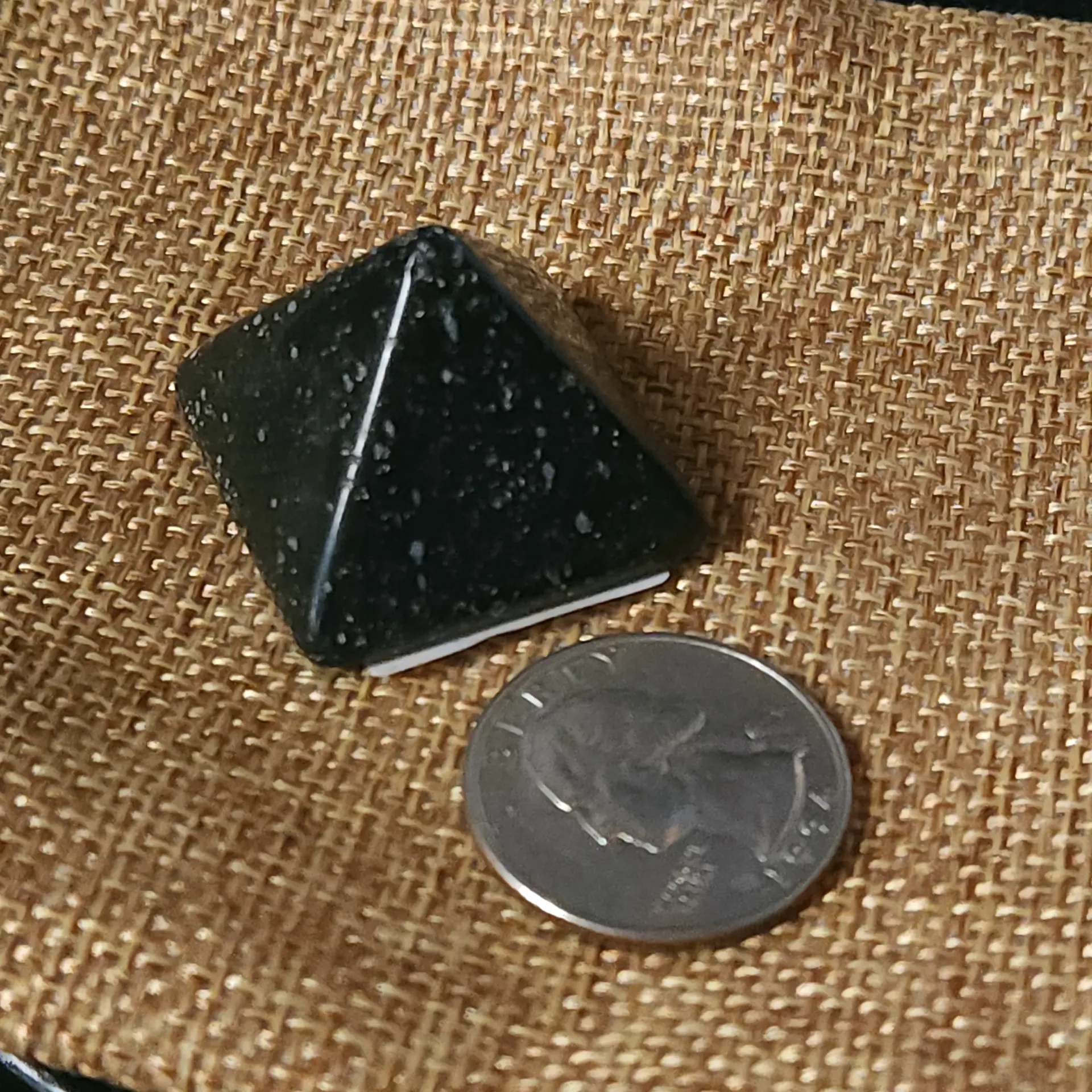 Snowflake Obsidian Pyramid 1"