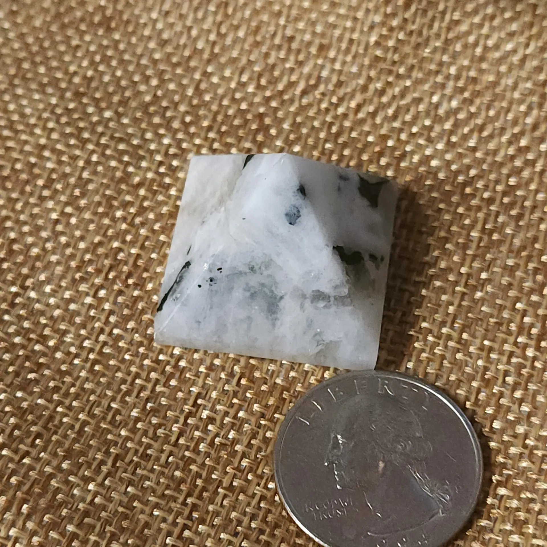 Rainbow Moonstone Pyramid 1"
