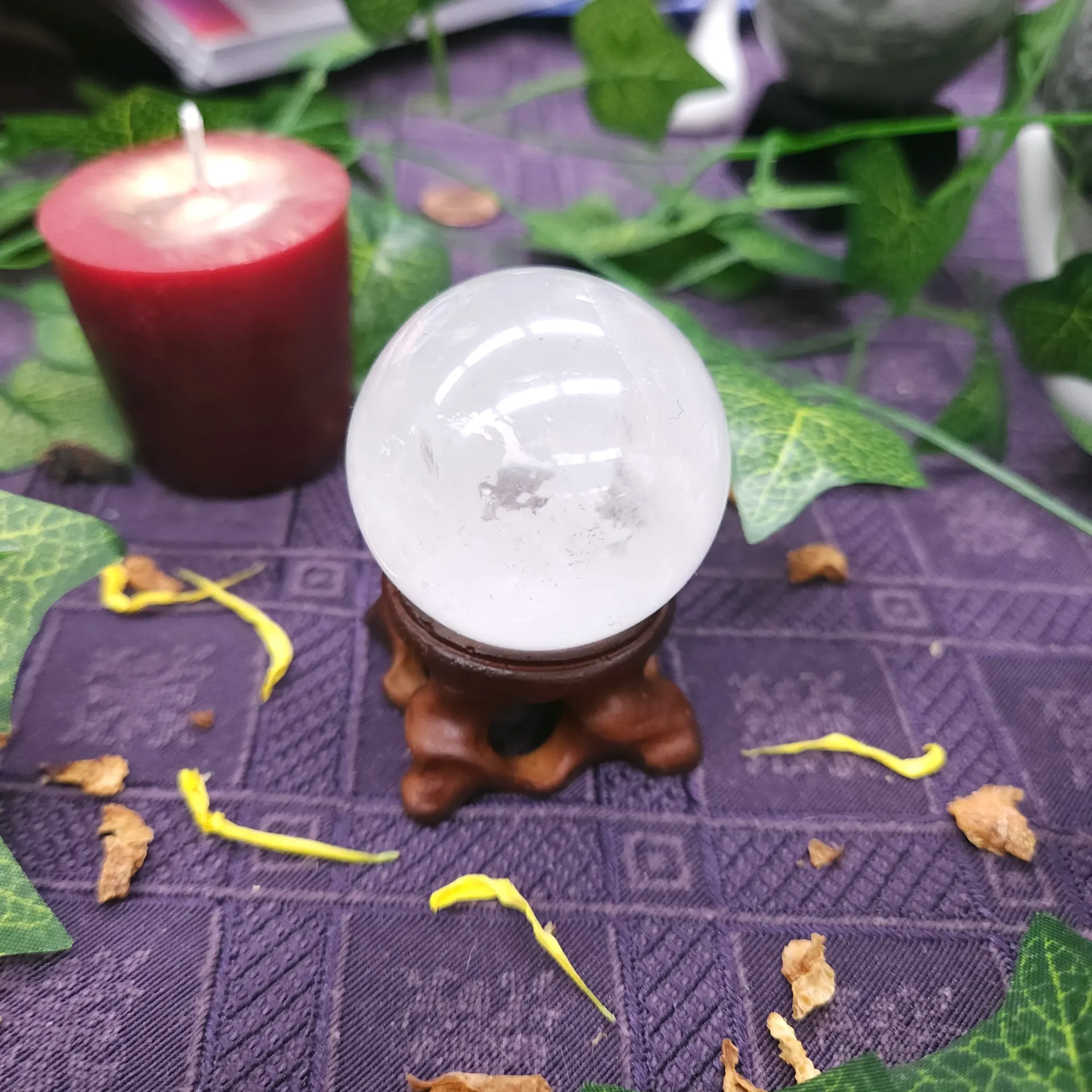 Cloudy Quartz Polished Sphere 43mm