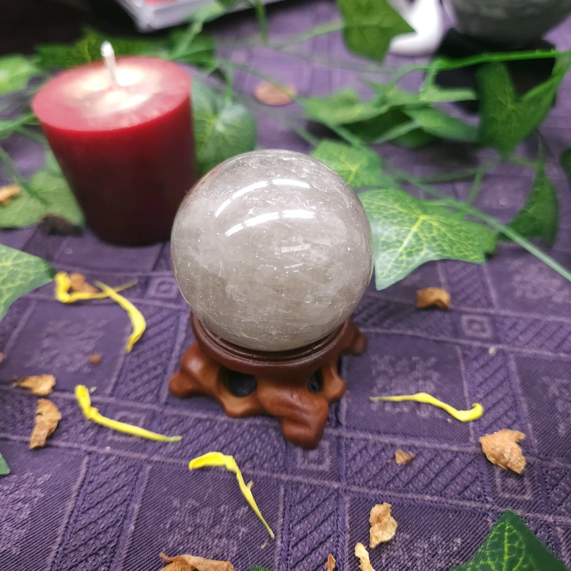 Smoky Quartz Polished Sphere 41mm