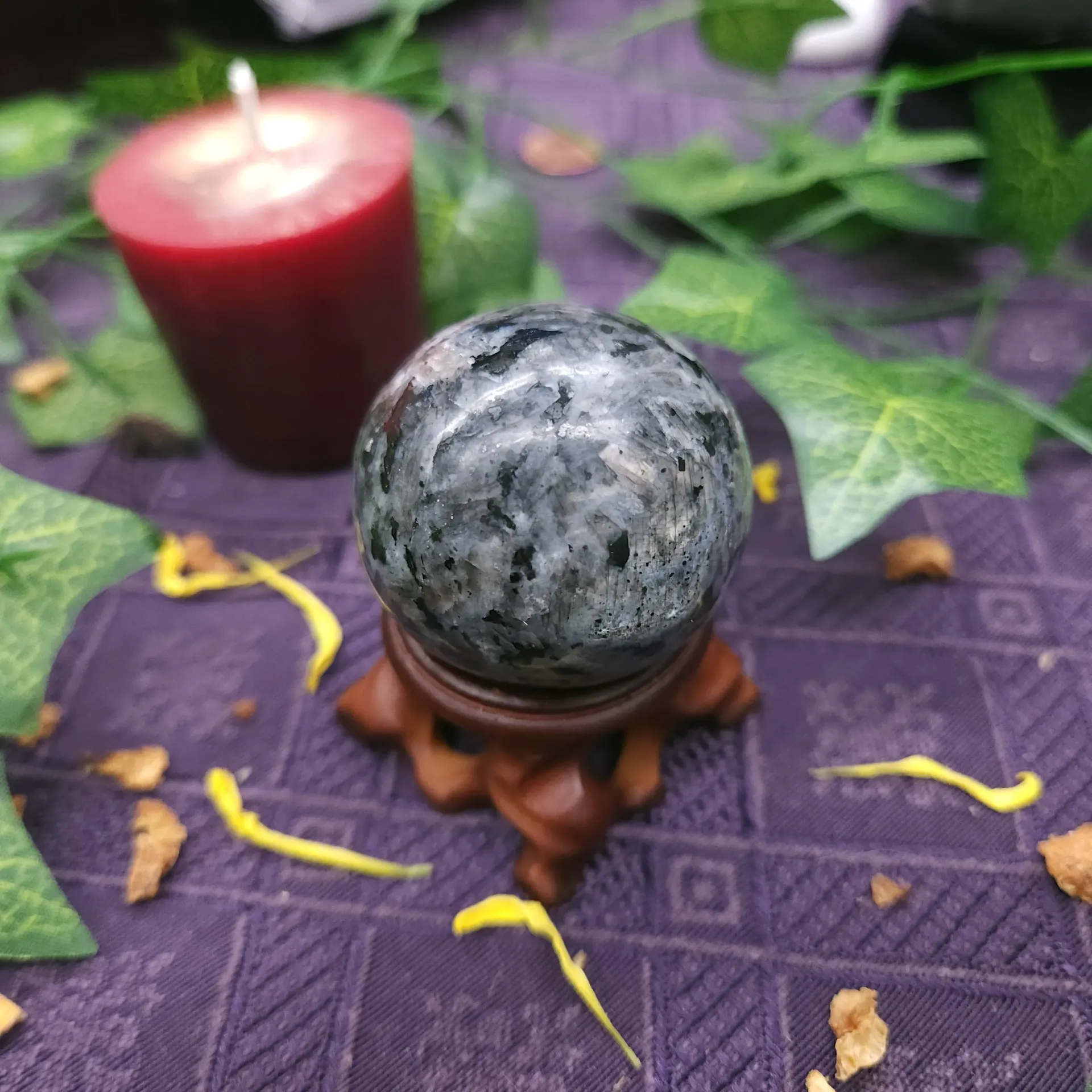 Larvikite Polished Sphere 40mm