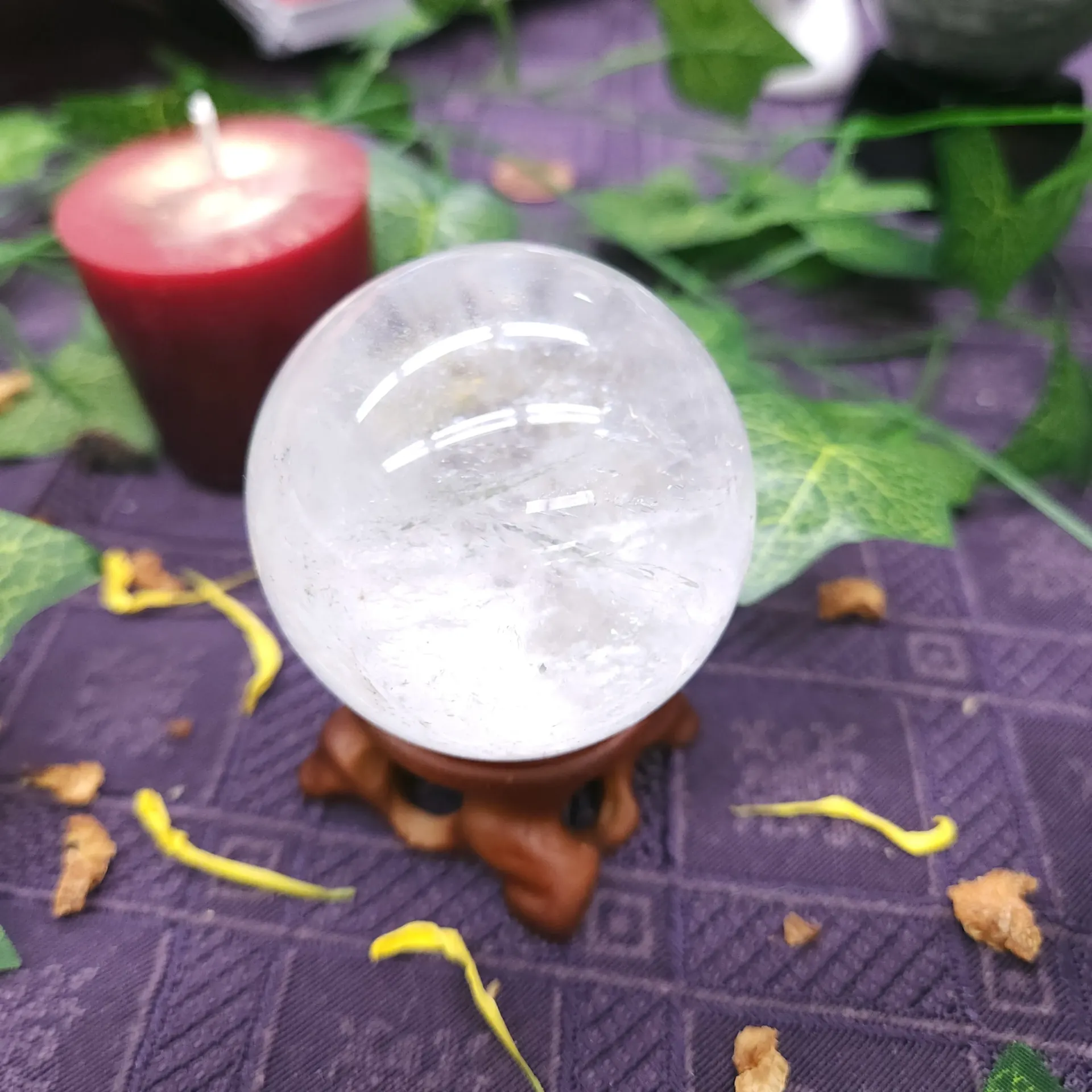 Cloudy Quartz Polished Sphere 49mm