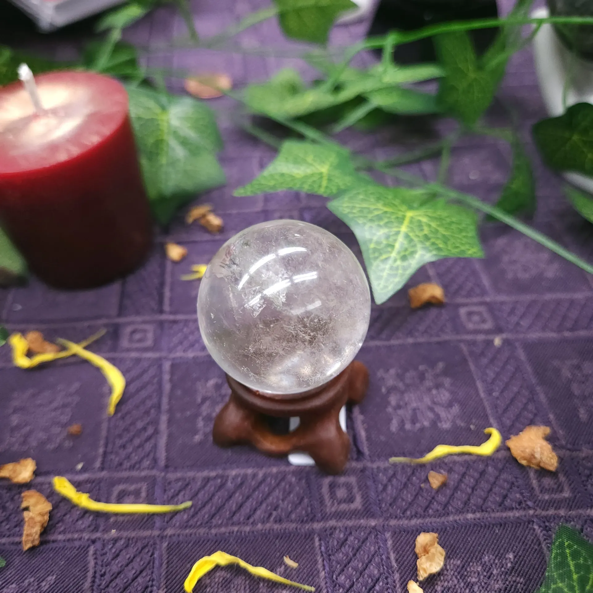 Clear Quartz Polished Sphere 33mm