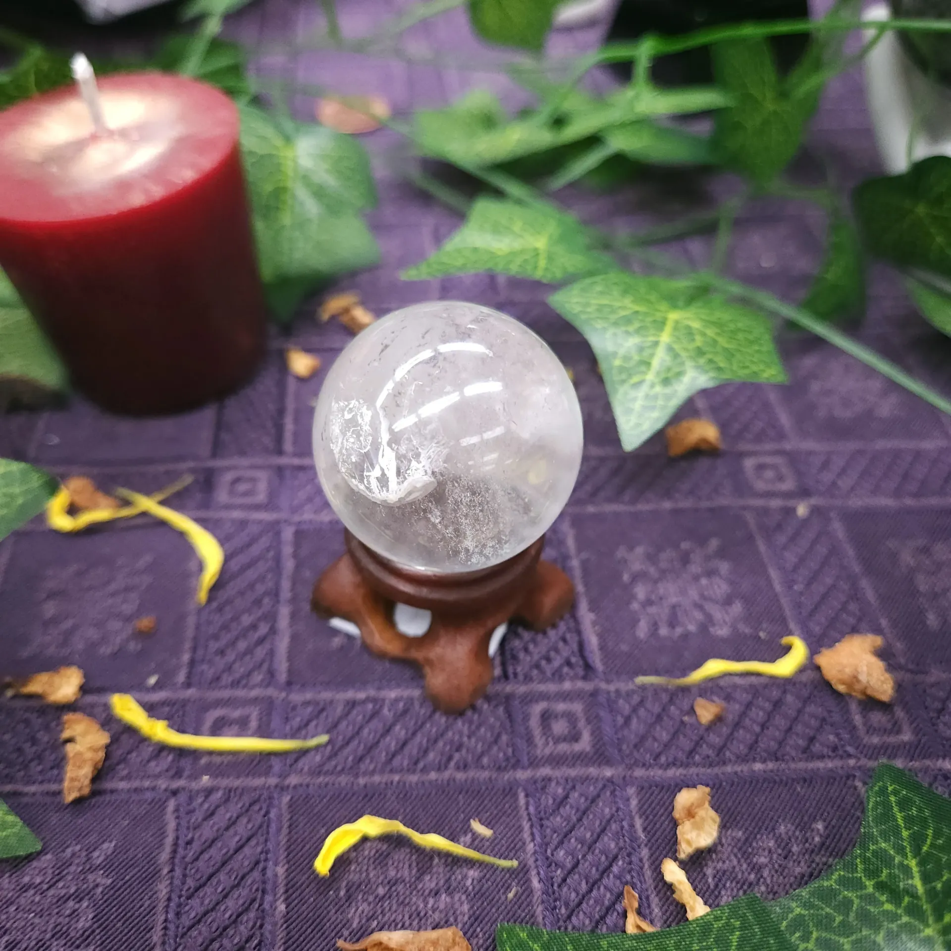 Clear Quartz Polished Sphere 33mm