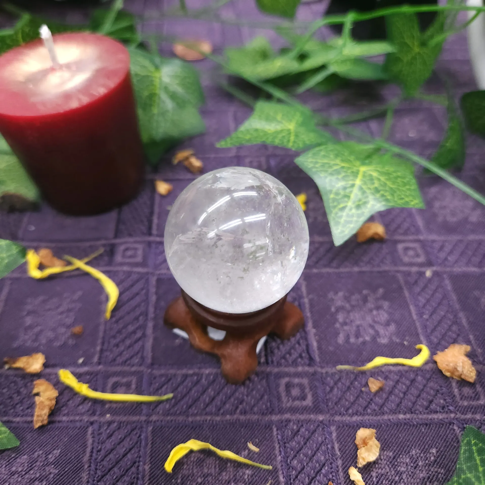 Clear Quartz Polished Sphere 33mm