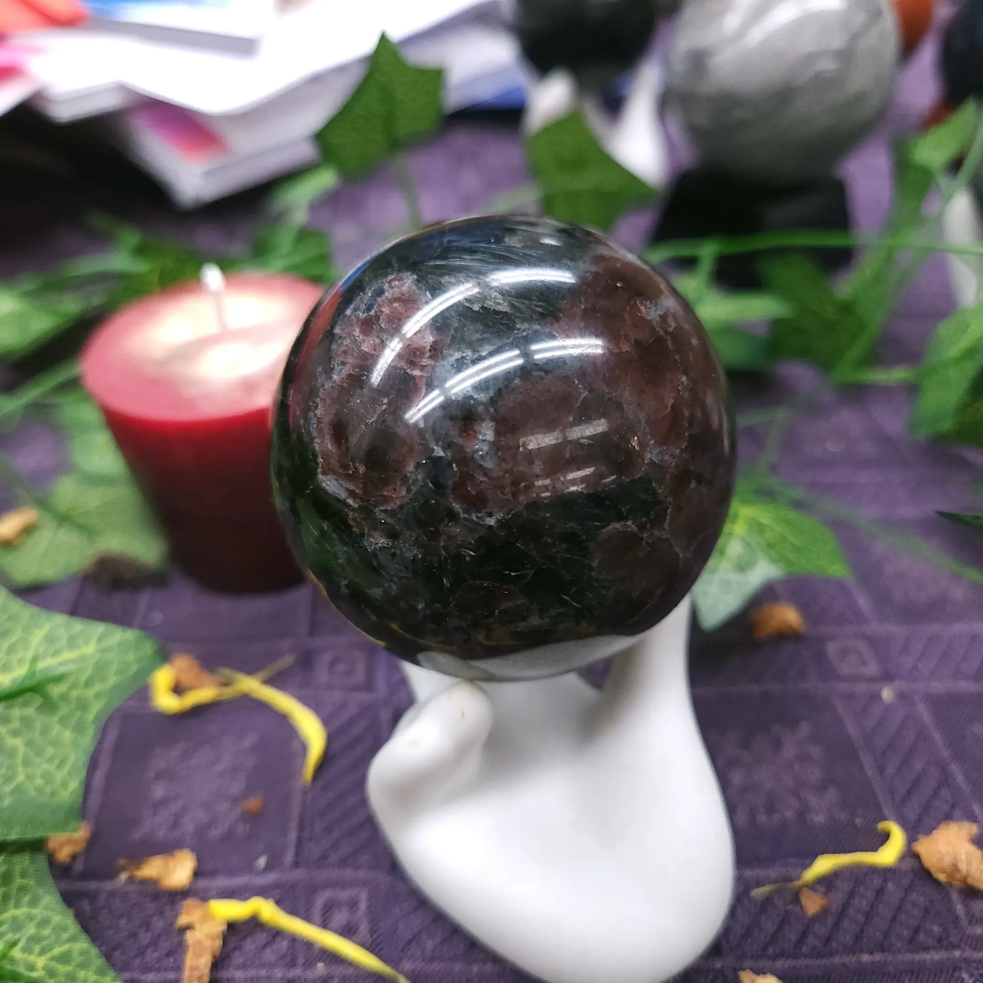 Garnet Polished Sphere 56mm
