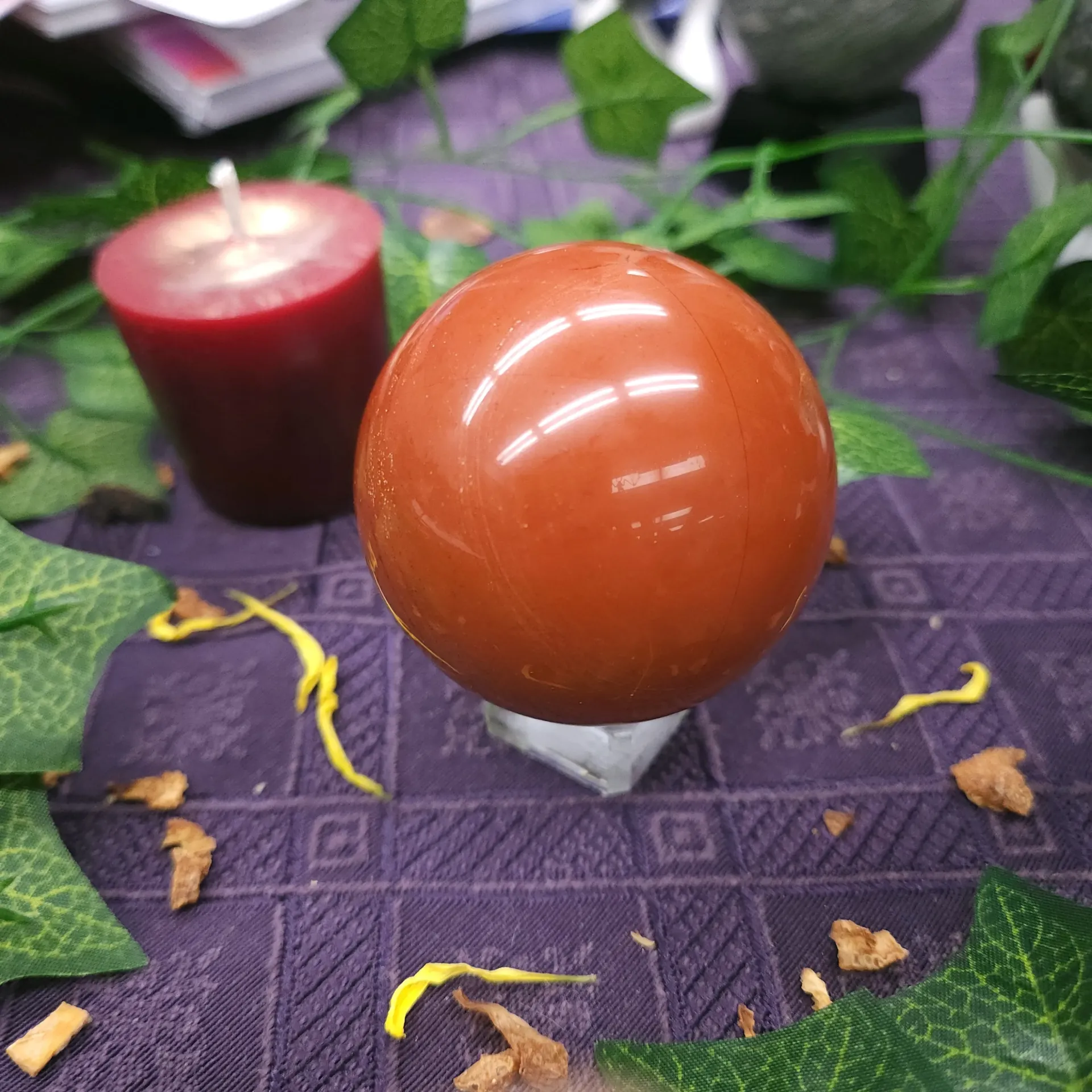 Red Jasper Polished Sphere 56mm