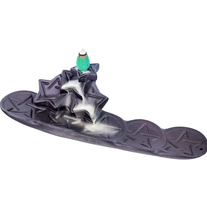 Cascading Pentacles Backflow Incense Burner