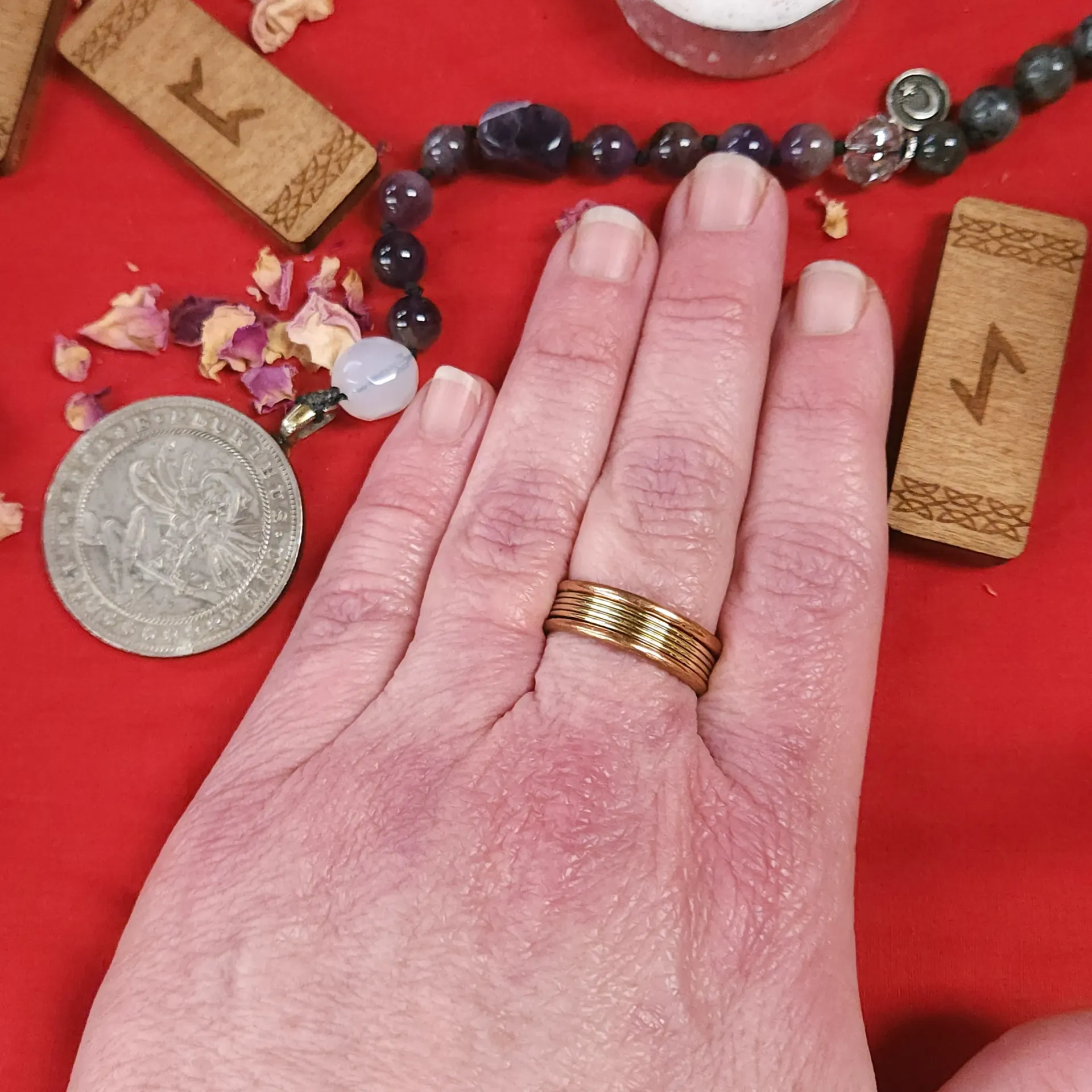 Ridged Rail Copper Band