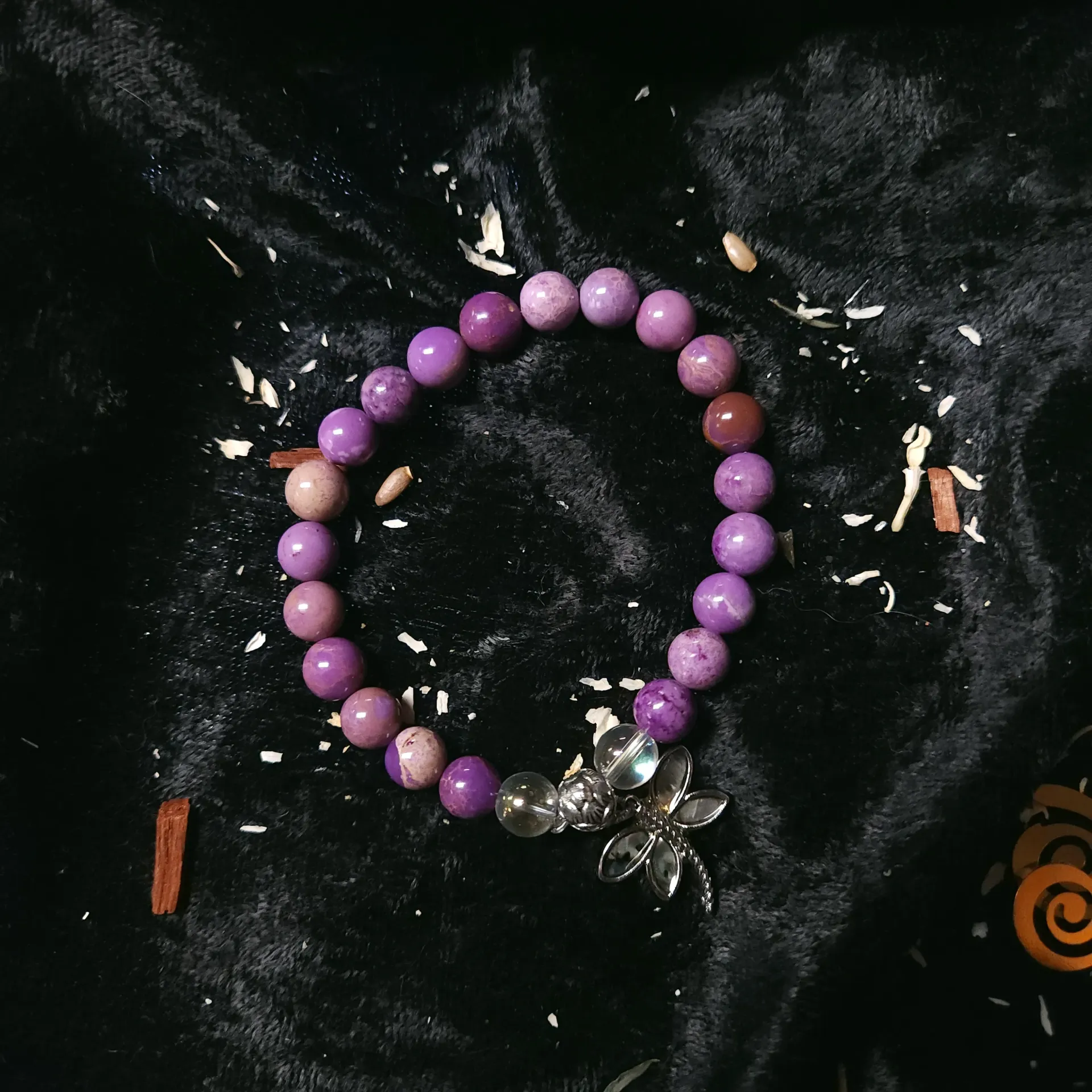 Phosphosidorite & Quartz Bracelet