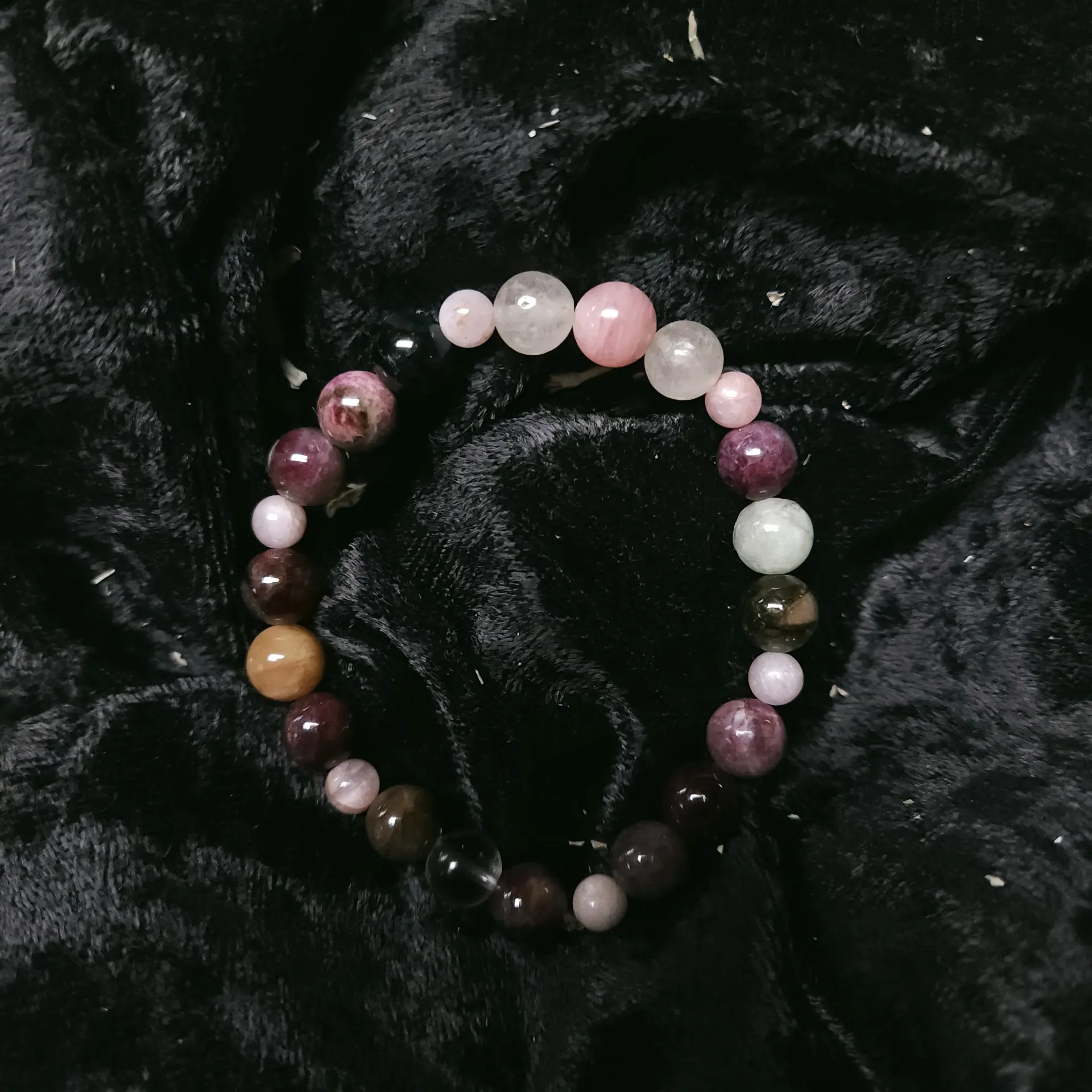 Watermelon Tourmaline & Rose Quartz Bracelet