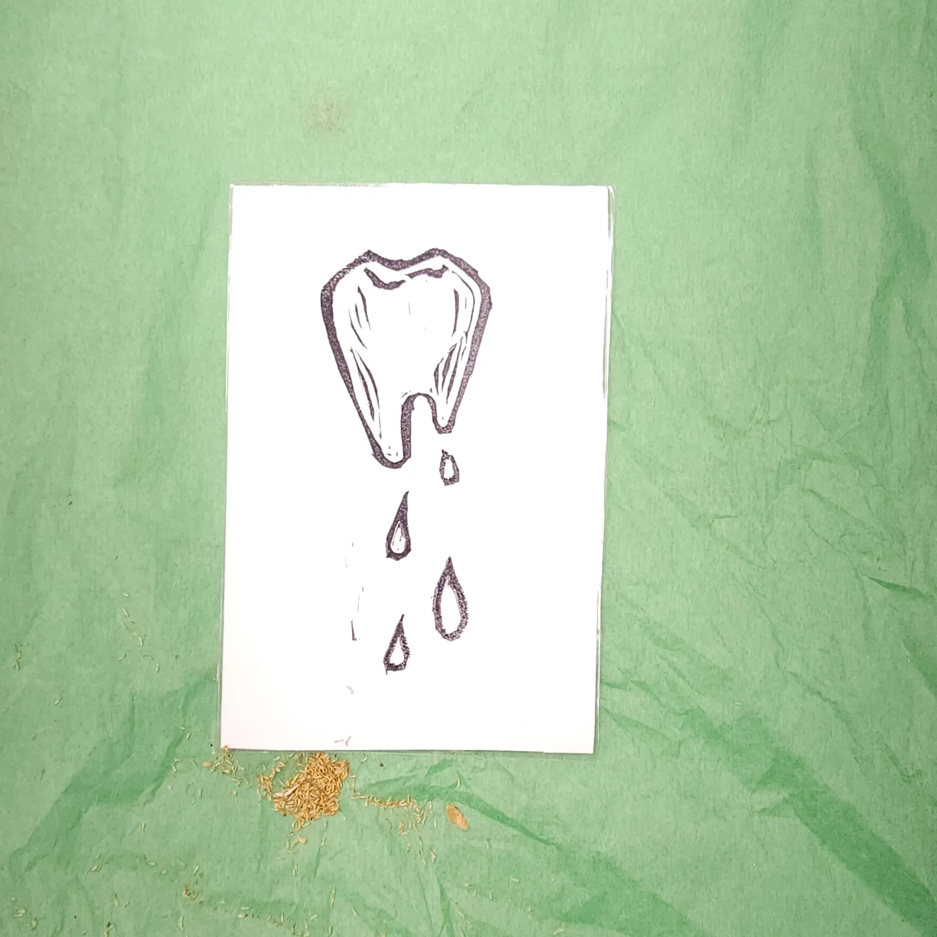 Dripping Tooth Print