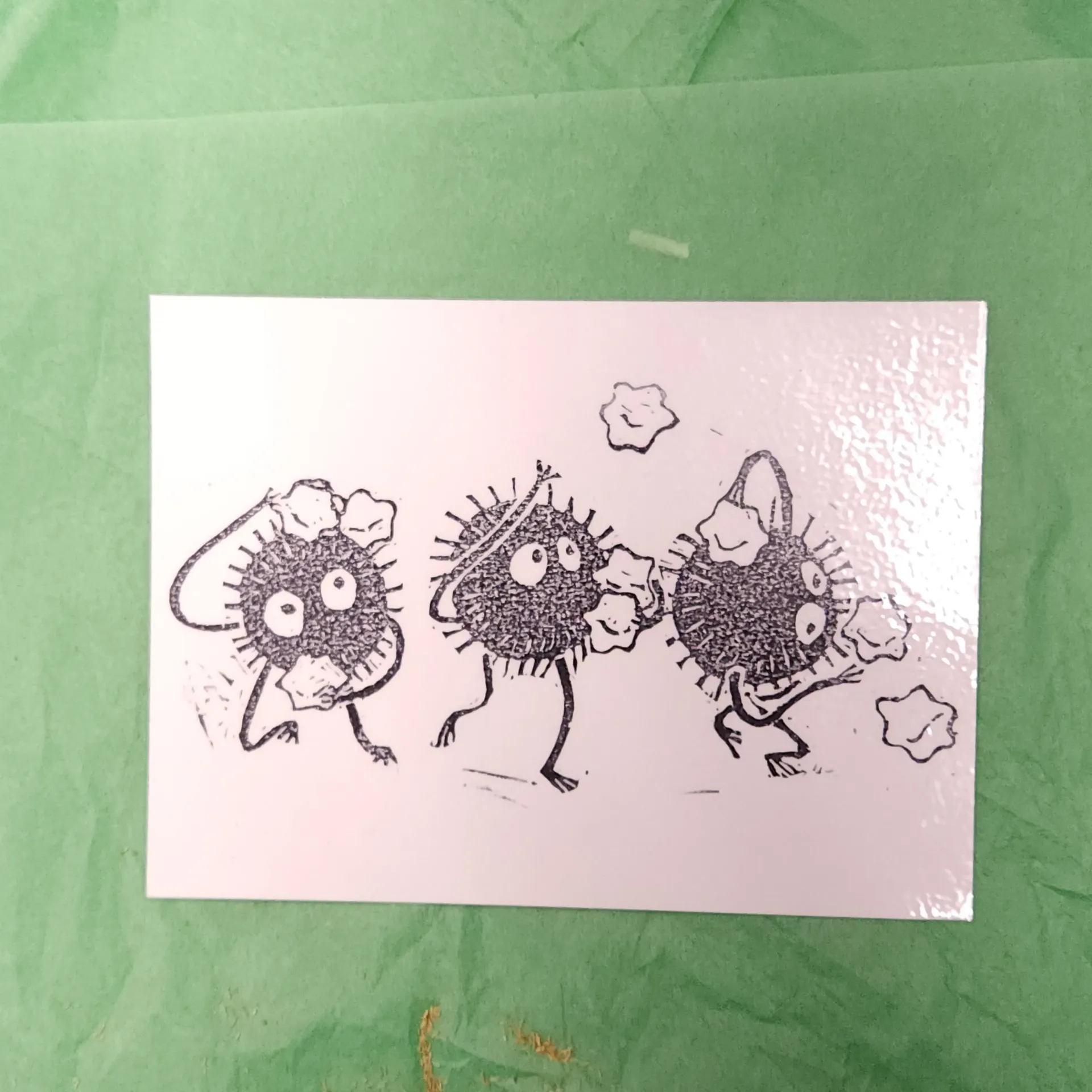 Dancing Spiky Gremlins Print