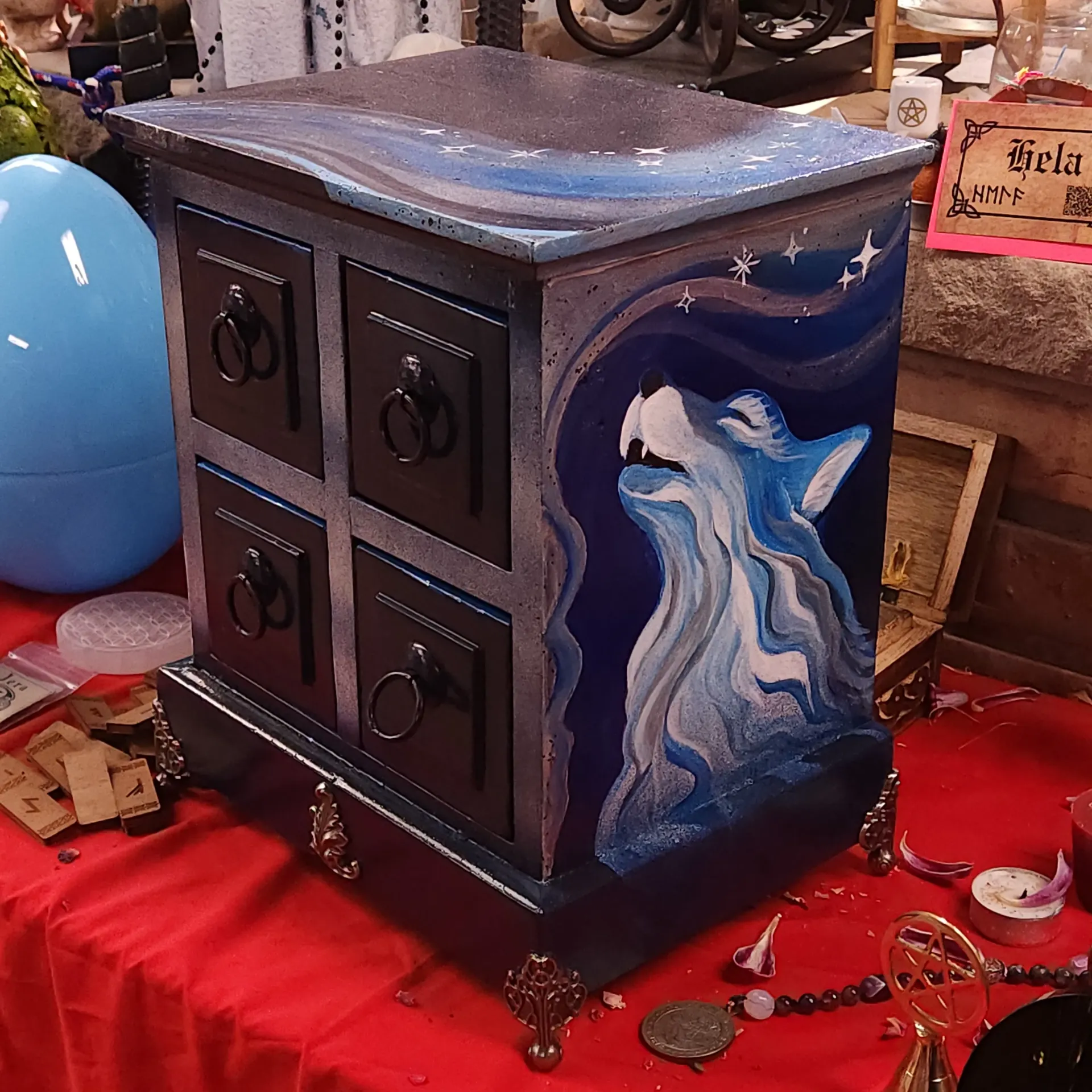 [101301] Wolf Apothecary Drawer Cabinet