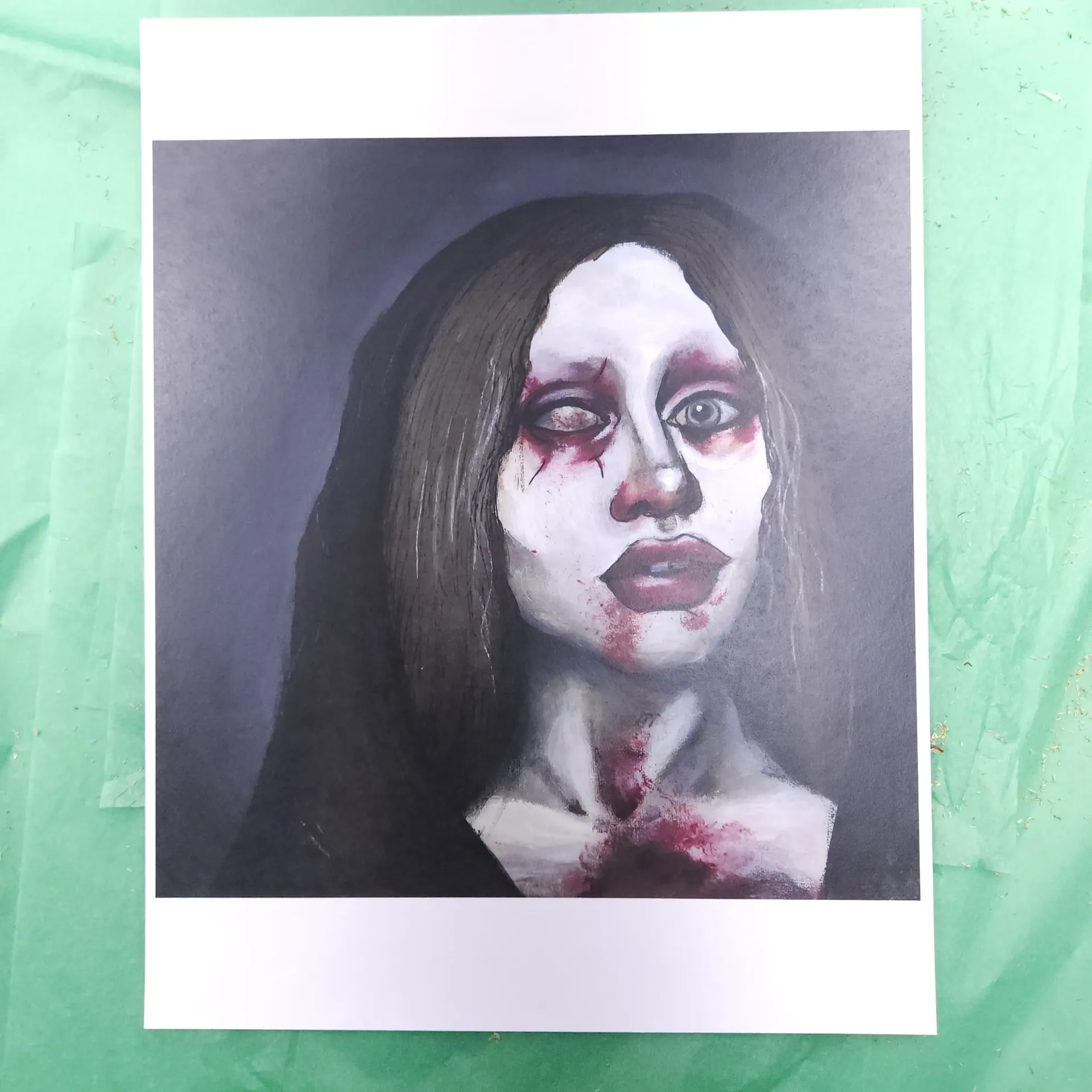 Woman In Blood Print