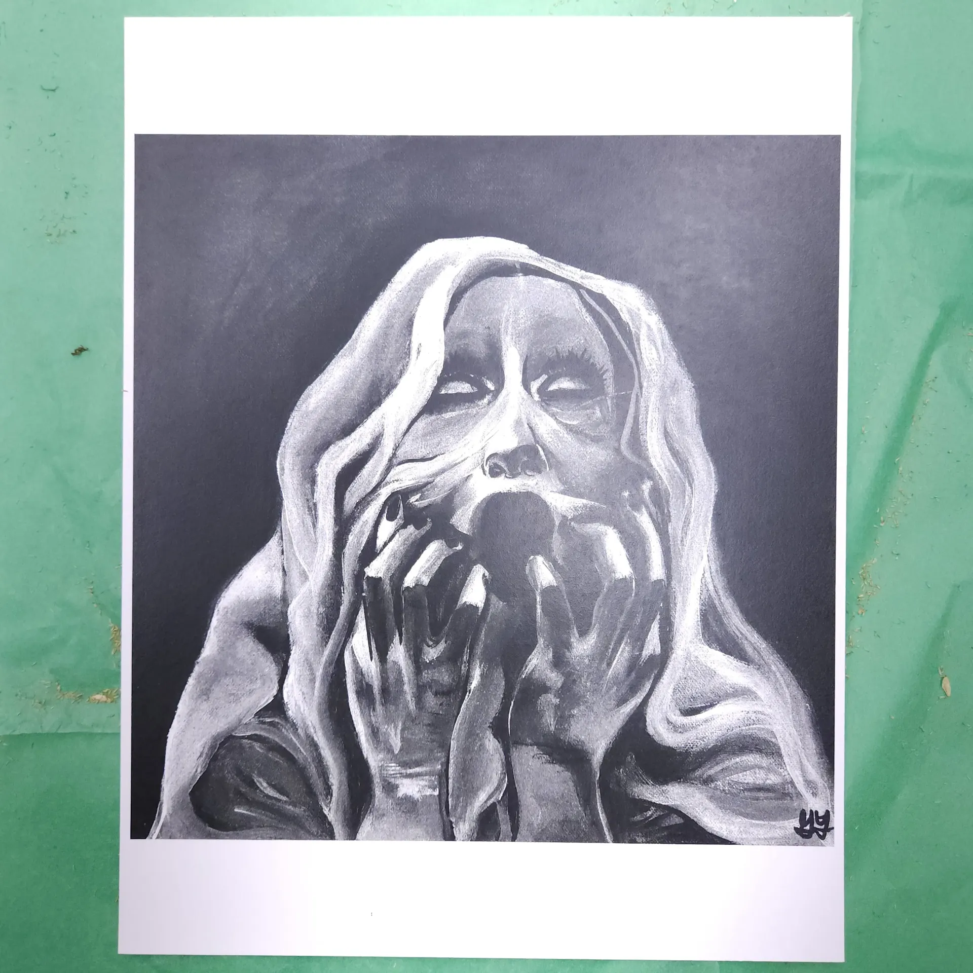 [10133] Screaming Woman Print