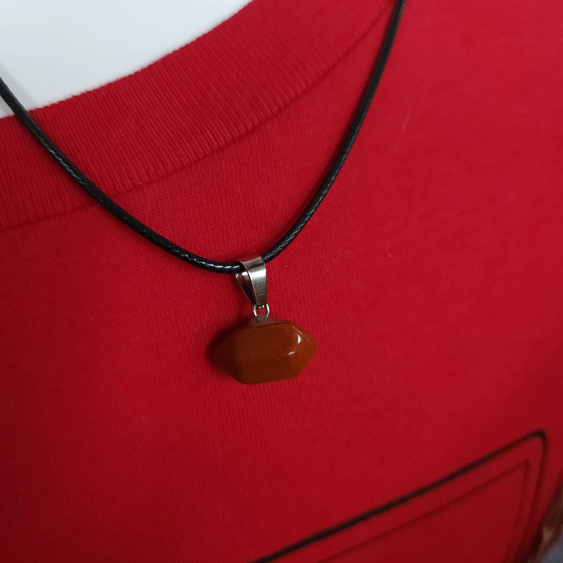 Baby DT Red Jasper Necklace