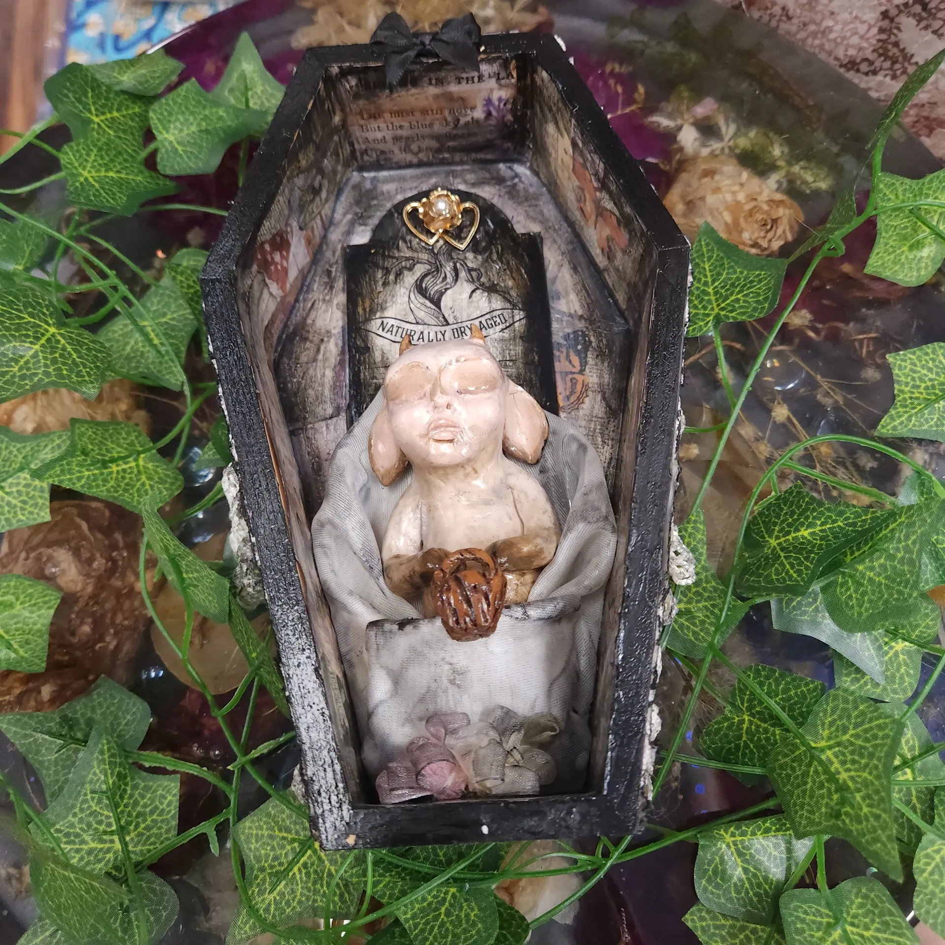 Goat Baby Coffin Art