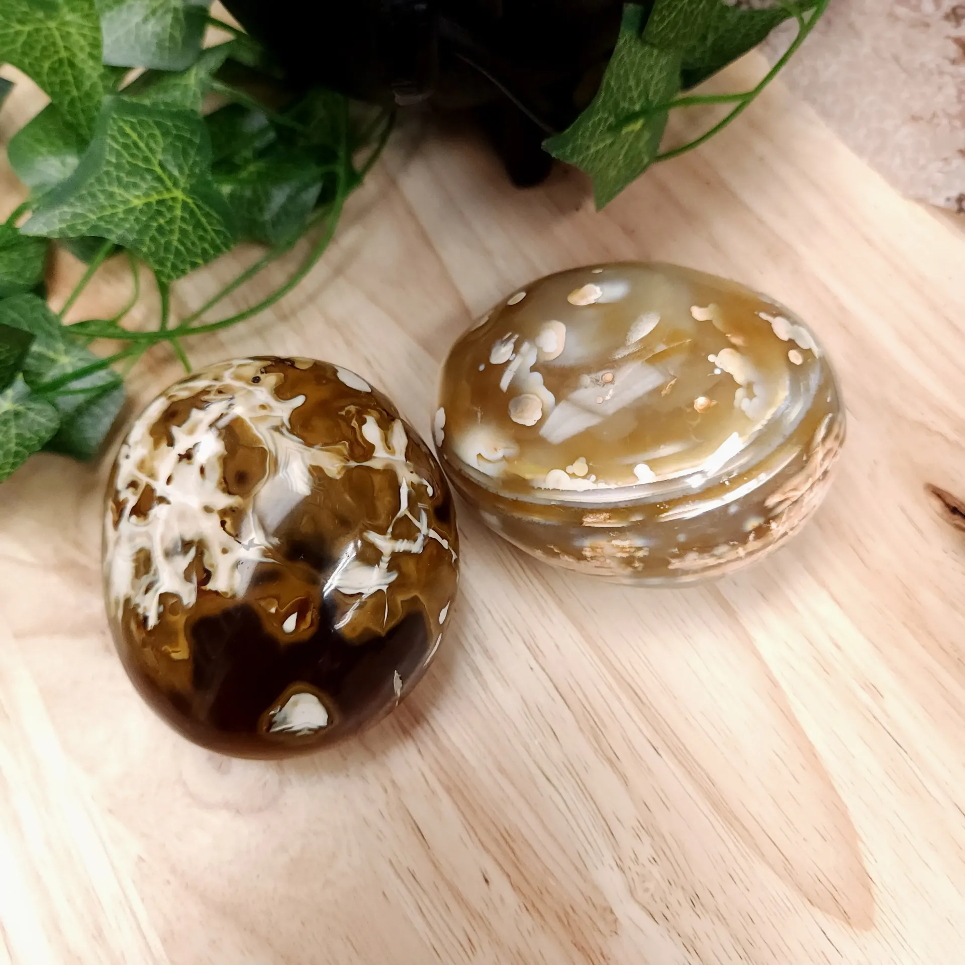 [10257] Ocean Jasper Palm Stone