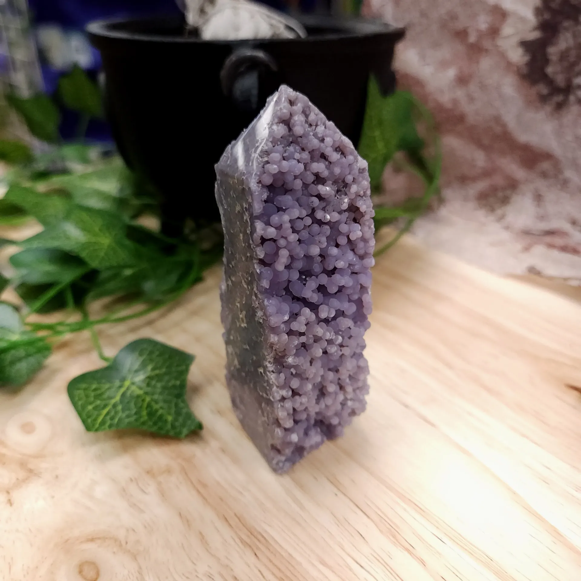 [10258] Grape Agate Tower 90mm