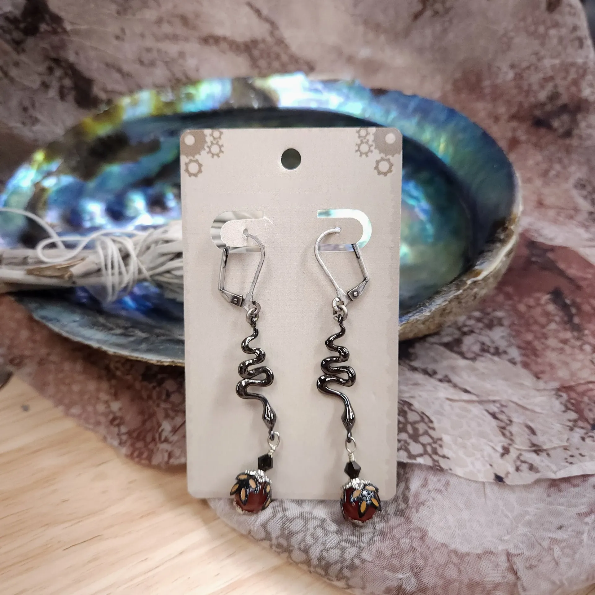 [10322] NoMonet Lilith Eden Snake Earrings