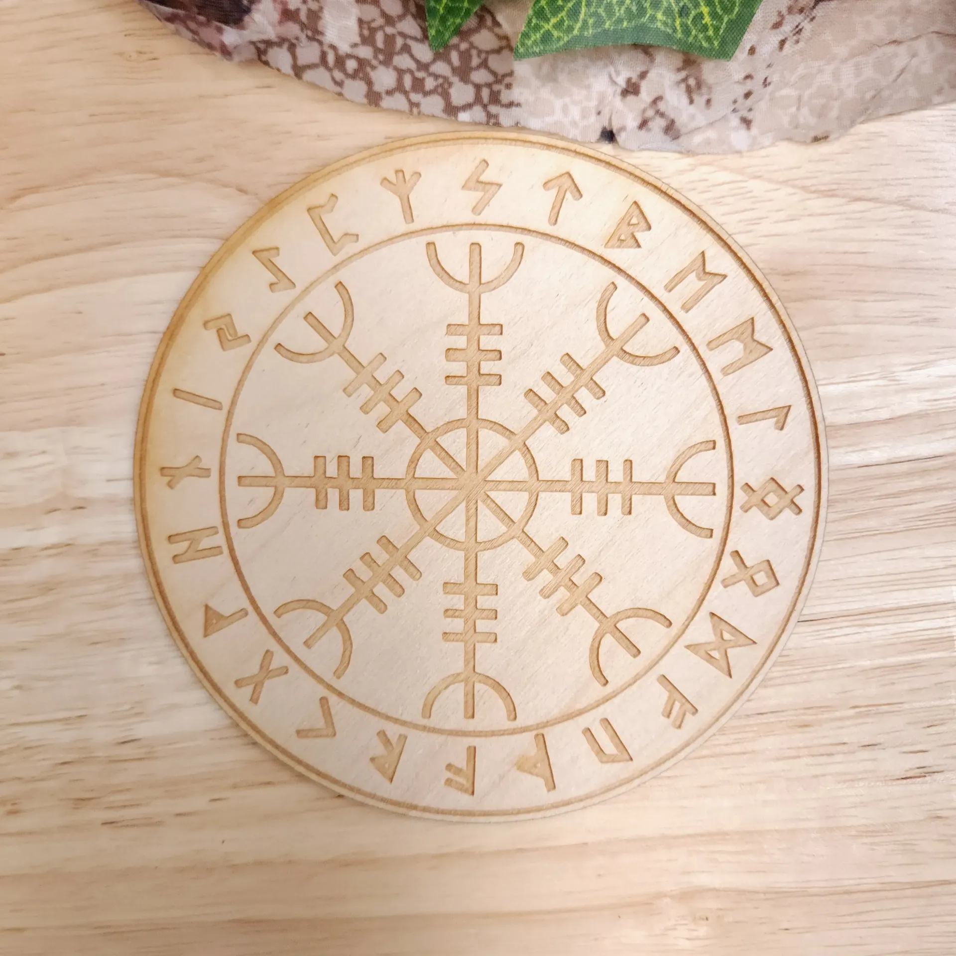 Helm of Awe Crystal Grid 4 Inch