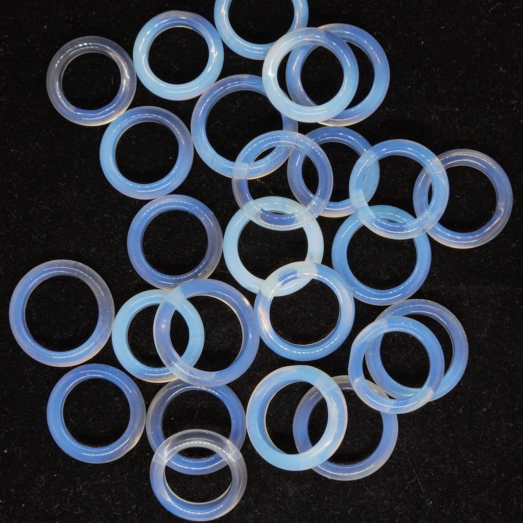 Rounded Opalite Rings