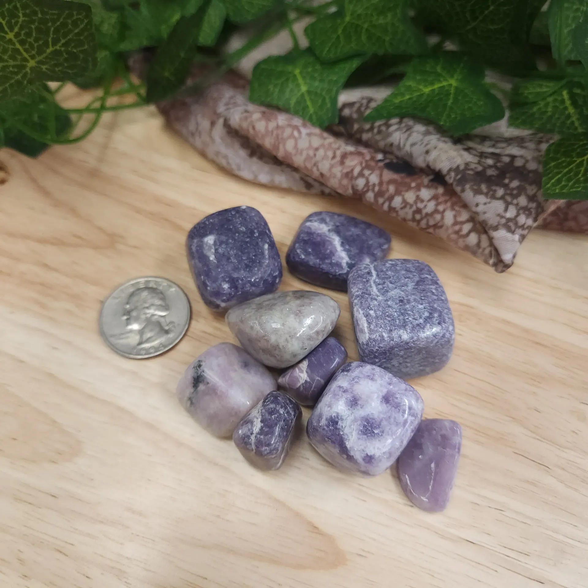 [3209230202] Lepidolite Tumbled Stone