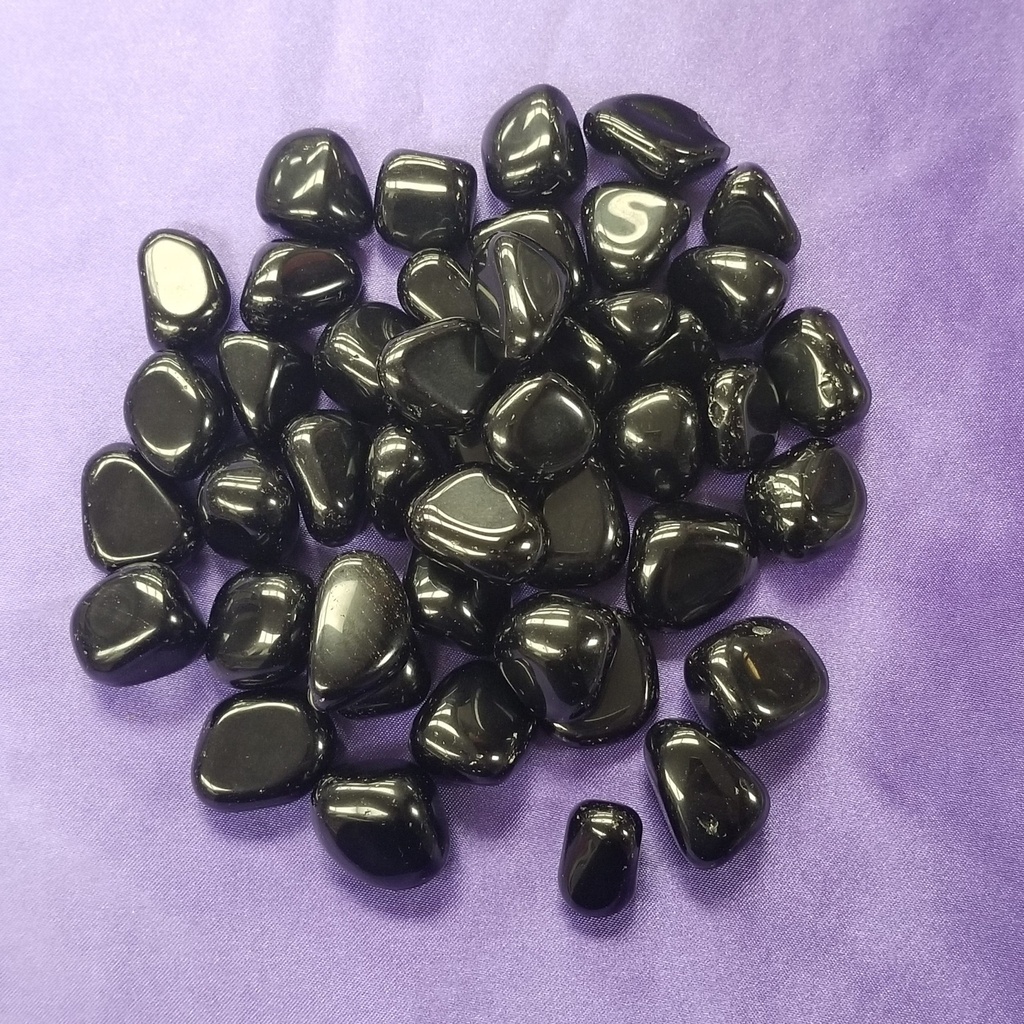 [3209340202] Obsidian, tumbled