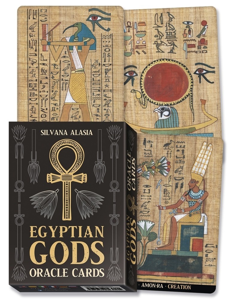 [1303773148] Egyptian Gods Oracle Cards by Silvana Alasia and Lo Scarabeo
