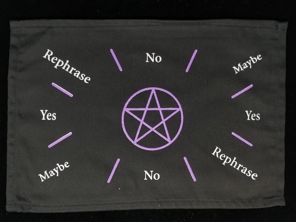 [123541190502] Pentacle Pendulum Mat (Purple)