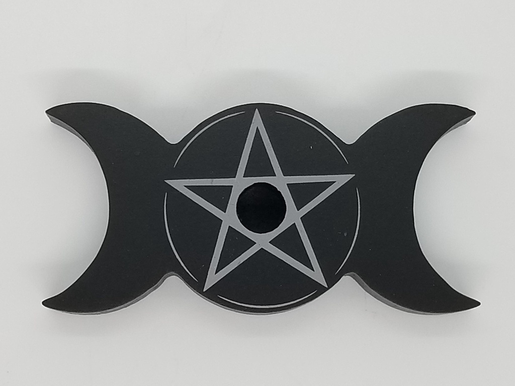 [1722130337] Triple Moon Chime Candle Holders