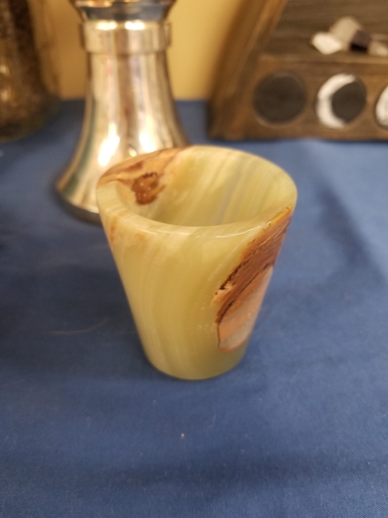 [3209562201] Green Onyx Shot Glasses