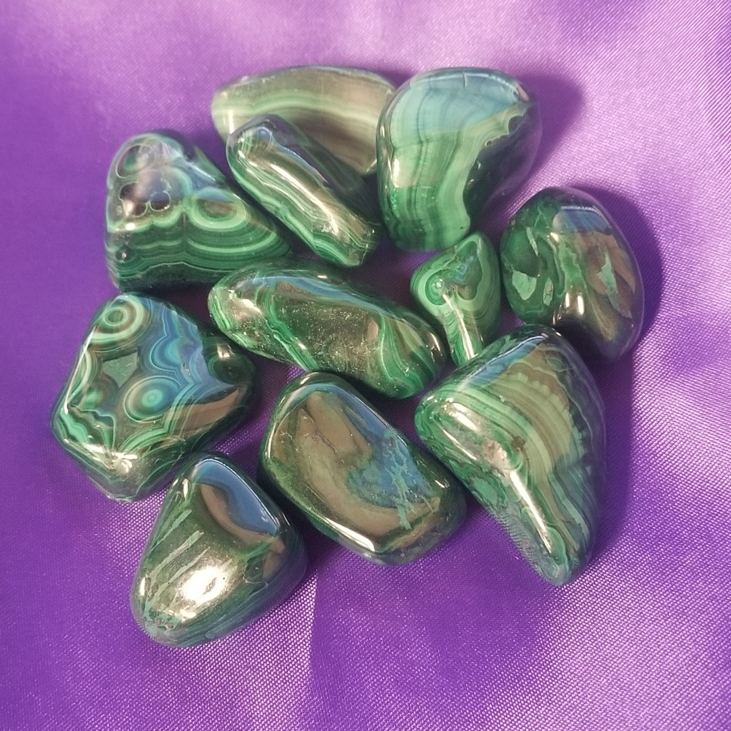 [3209190202] Malachite, tumbled