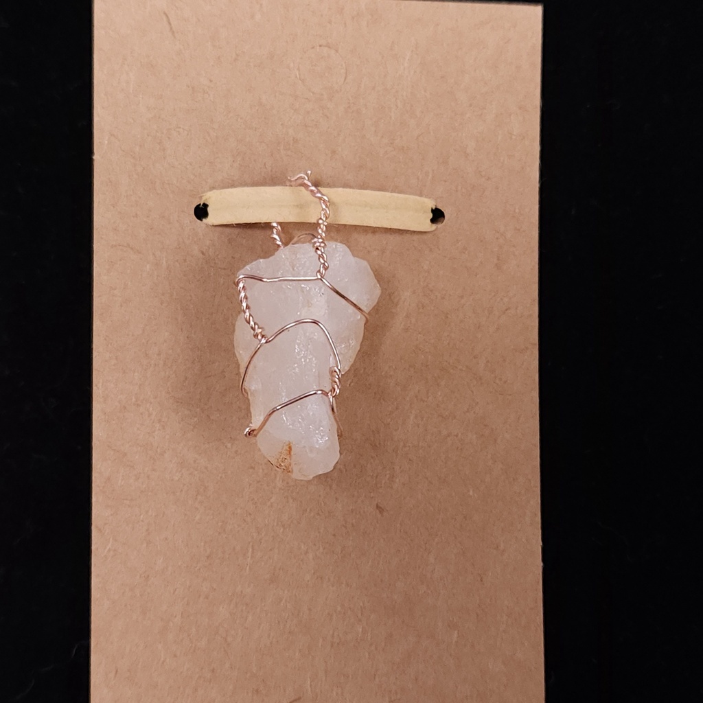 [10382] Wrapped Quartz Pendant
