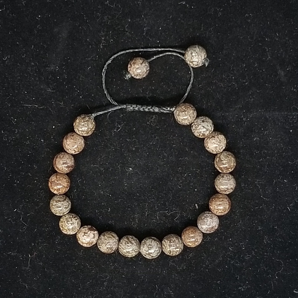 Adjustable Snowflake Jasper Bracelet