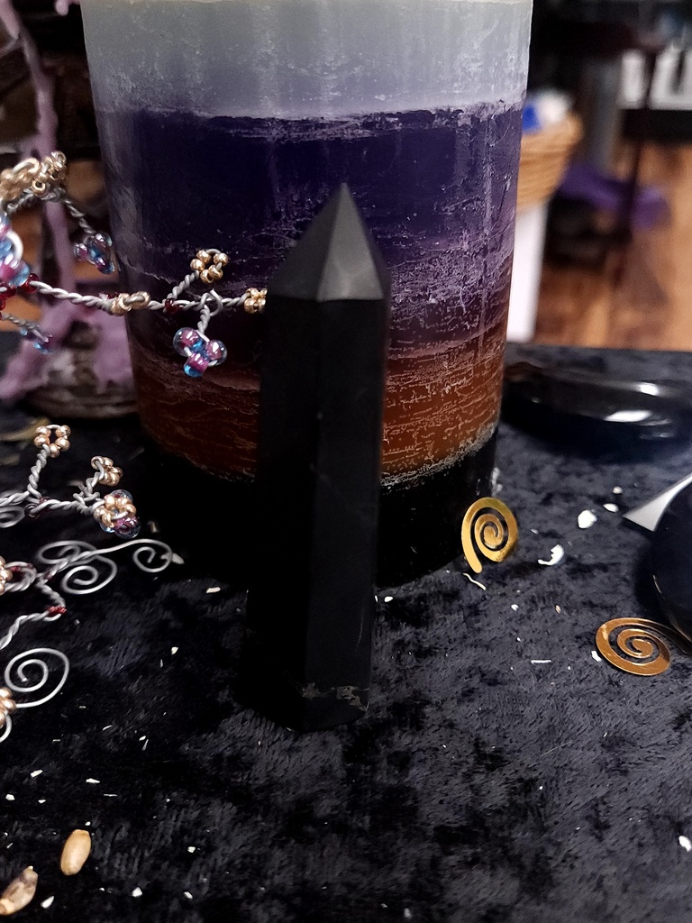 [12406] Shungite Crystal Tower 83mm