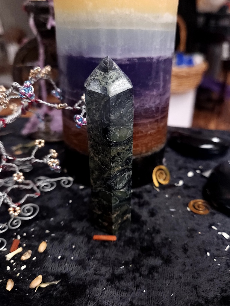 Kambaba Jasper Crystal Tower 94mm