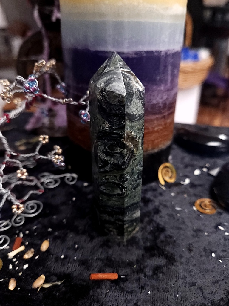 Kambaba Jasper Crystal Tower 92mm