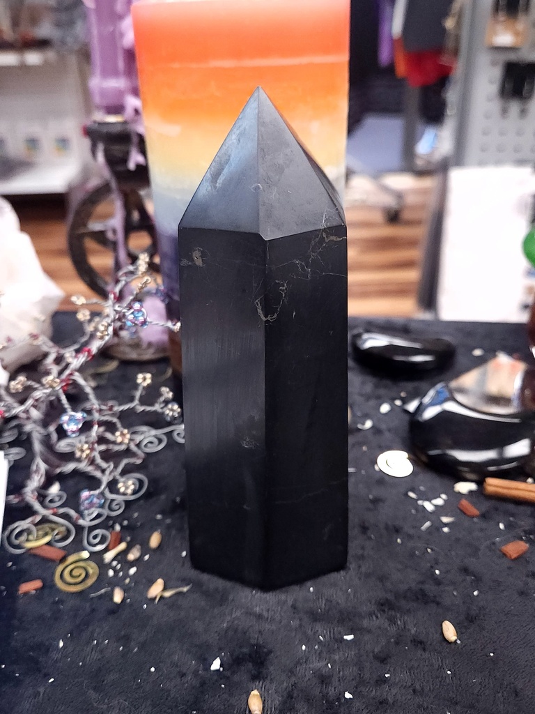 [12392] Shungite Crystal Tower 142mm