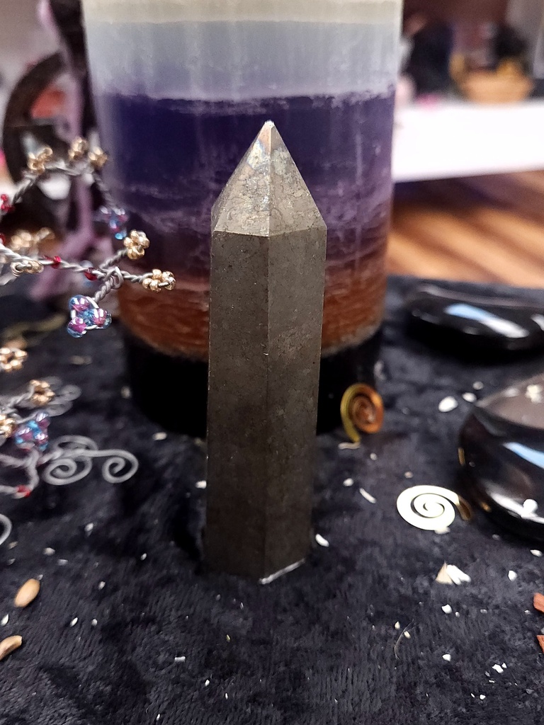 [12369] Pyrite Crystal Tower 88mm