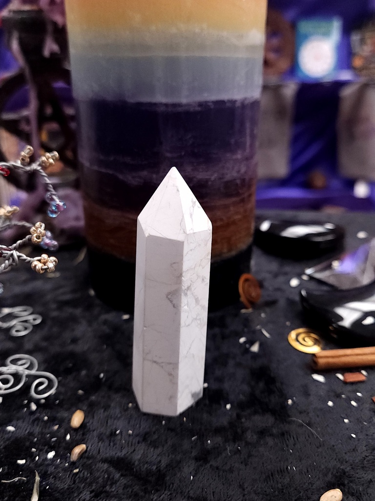 Soft Focus Howlite Tower 77mm