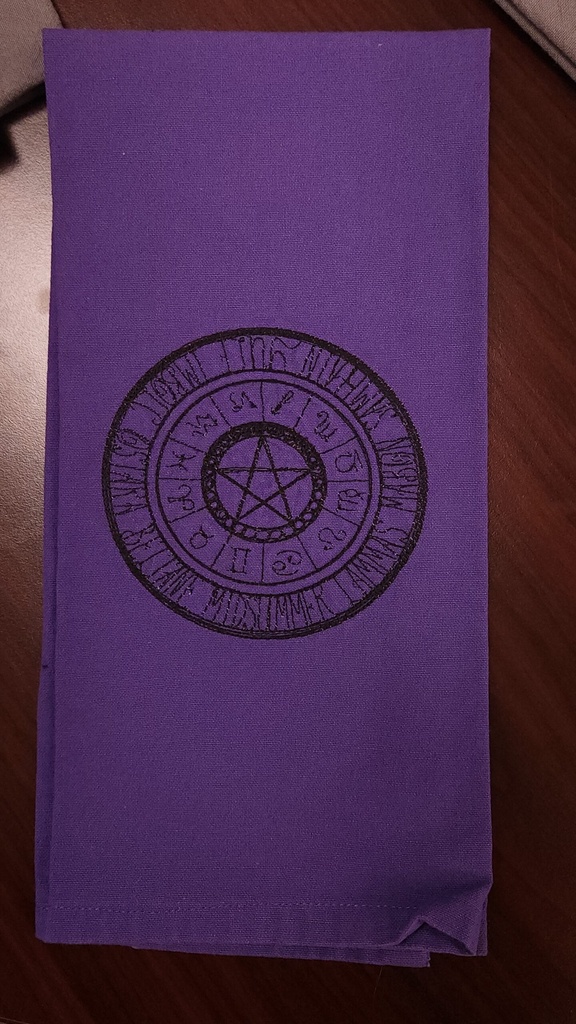 [5481] Wheel of the Year Kitchen Towel